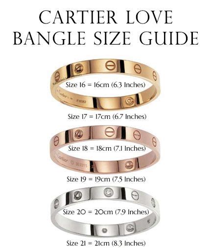 cartier love bracelet 16 or 17|cartier bracelet size guide.